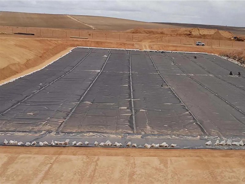 Calendaring Technology Textured Geomembrane For Landfills