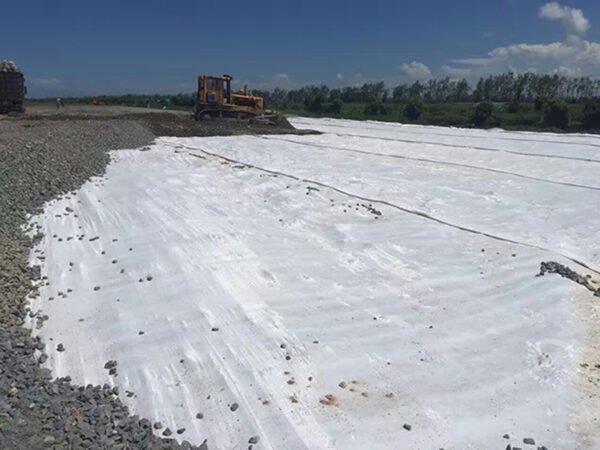 high tenacity polyester Woven Geotextile For Road Project