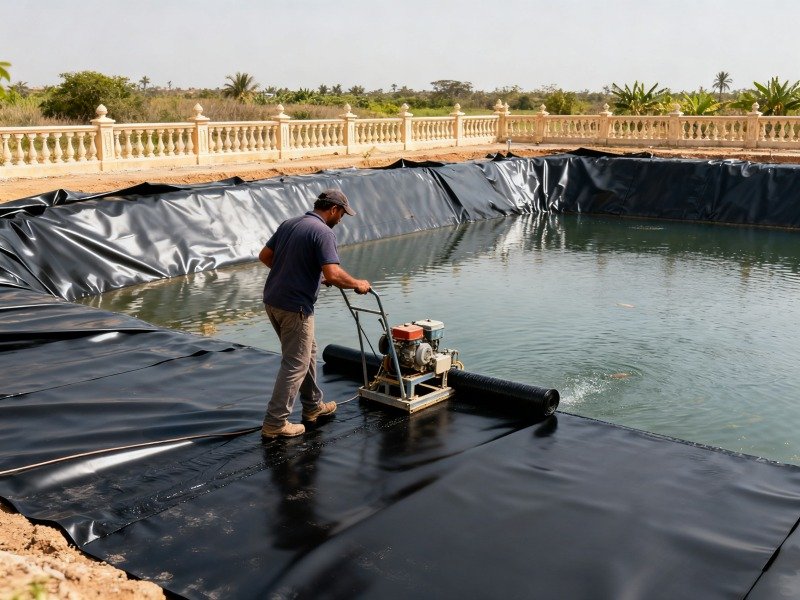 What is 500 micron pond liner and its application