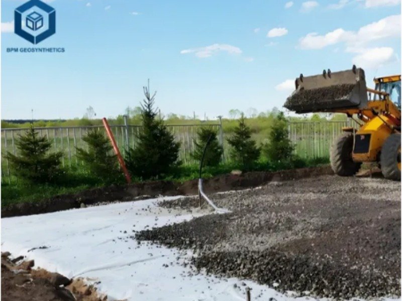 Non-woven PP geotextile.